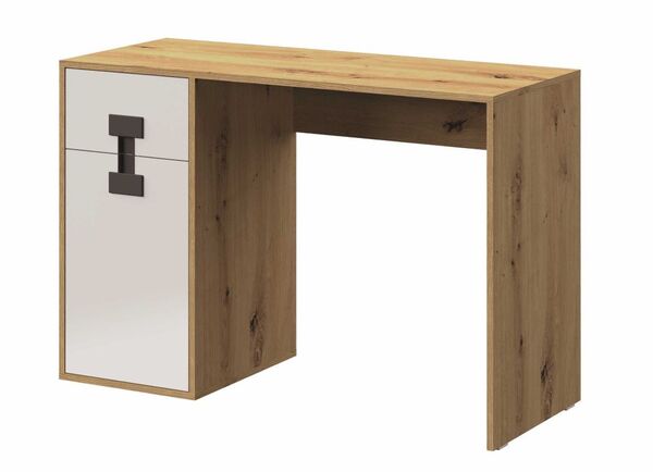  Domel Biurko 120 Z Szufladą Index 10 Dąb Artisan/biały Połysk 