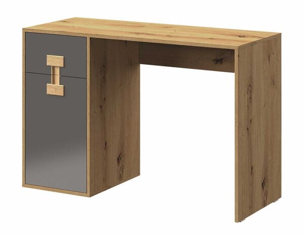  Domel Biurko 120 Z Szufladą Index 10 Dąb Artisan/szary Połysk 
