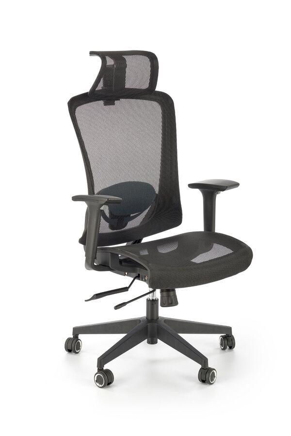  Halmar Fotel Gabinetowy Fleur Czarny 