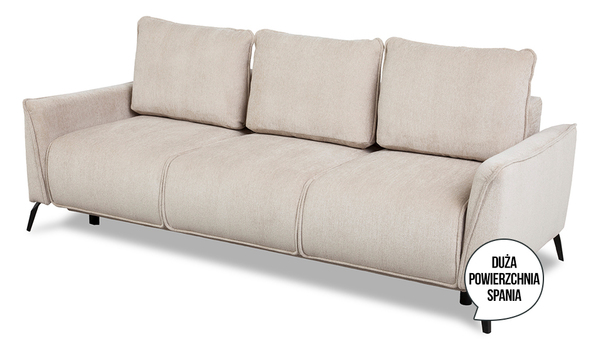  Meblosoft Sofa Z Funkcją Spania Savona Beżowy 