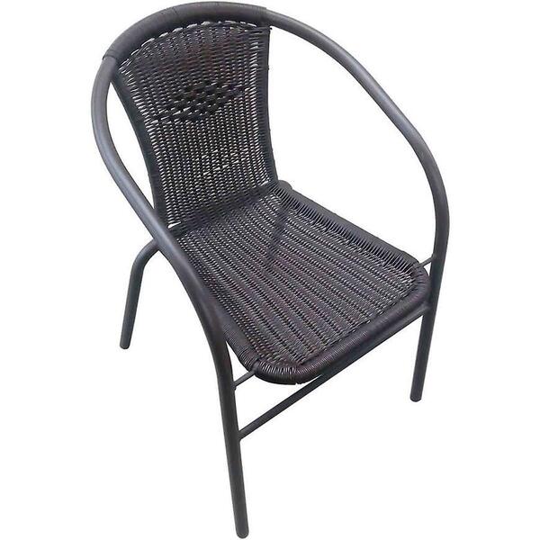  Merkury Market Krzesło Technorattan Ce10342s Czarne 