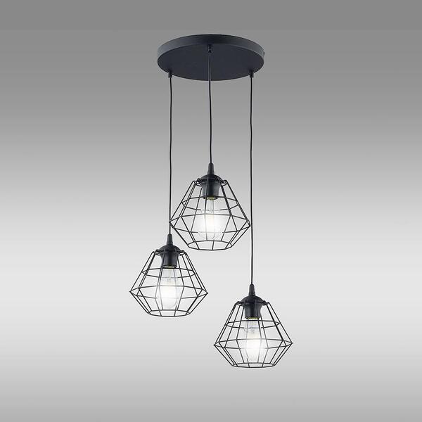  Merkury Market Lampa Diamond 6204 Black Pl3 