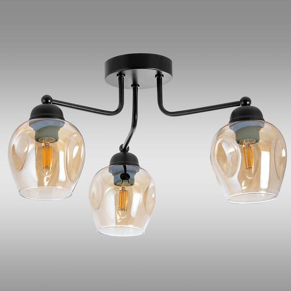  Merkury Market Lampa W-1224/3 Black/amber Lw3 