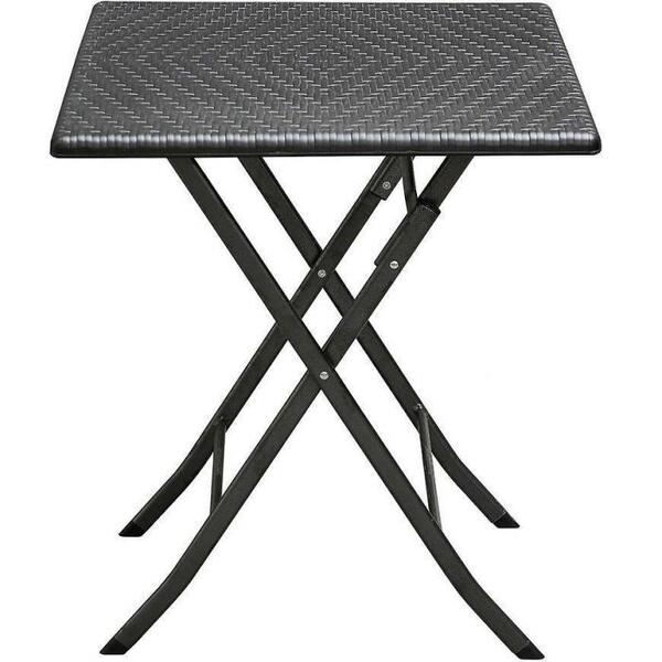  Merkury Market Stolik Składany Kwadratowy 62cm Czarny 