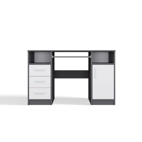  Top E Shop Biurko Gamma 120 Cm Antracyt/biały 