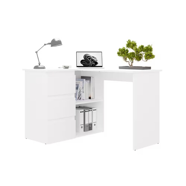  Top E Shop Biurko Nice Lewe Biały 