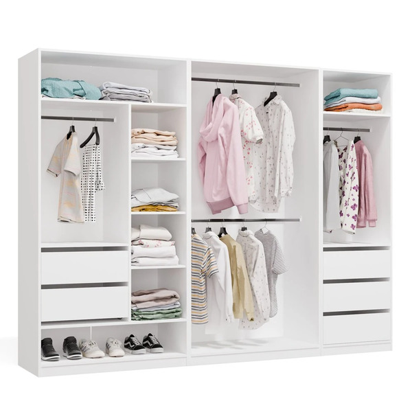  Top E Shop Garderoba Aprire 260 Cm Biały 