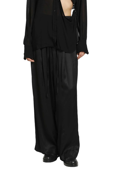  Satin Drawstring Pants 