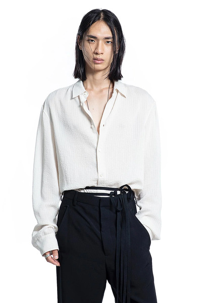  Andre Shirt In Light Cotton Dobby Stripes 