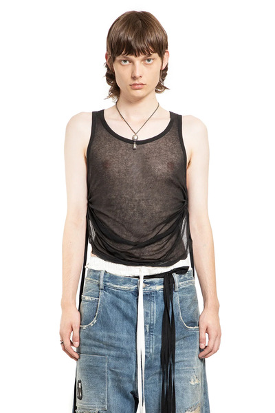  Boris Wrinkled Cropped Tank Top 
