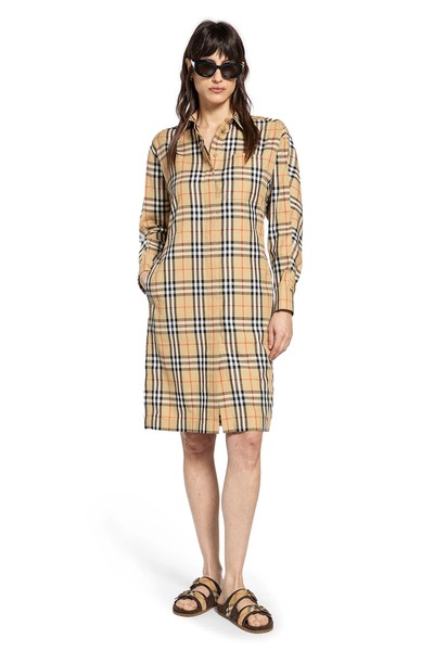  Check Cotton Shirt Midi Dress 