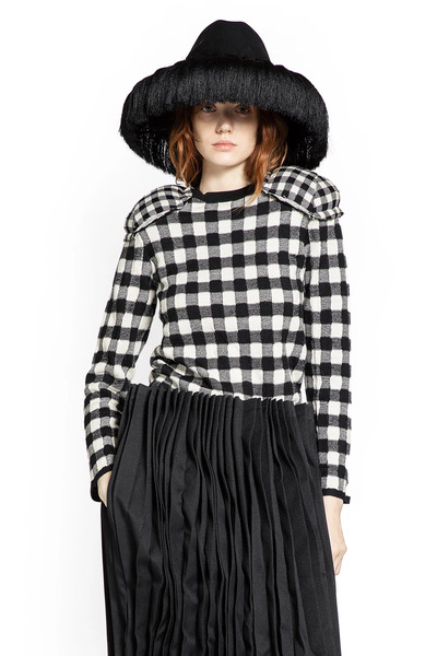  Check Wool Sweater 