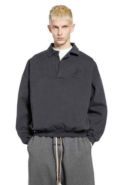 Embroidered Classic Polo Sweatshirt 