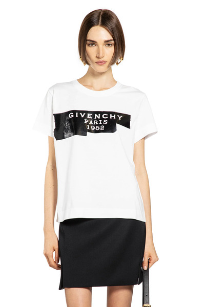  Cotton T-shirt With Tape 3d Print 