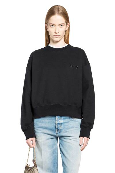  Cotton Jersey Sweatshirt With Embroidery 