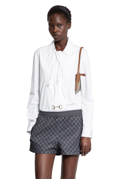  Cotton Poplin Horsebit Shirt 