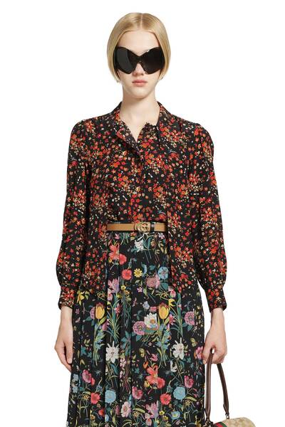  Printed Silk Shirt 