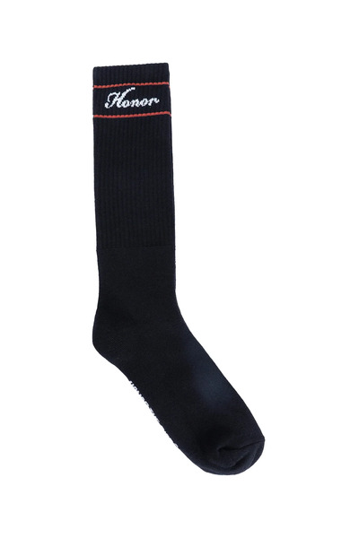  Honor Striped Ribbed Socks 