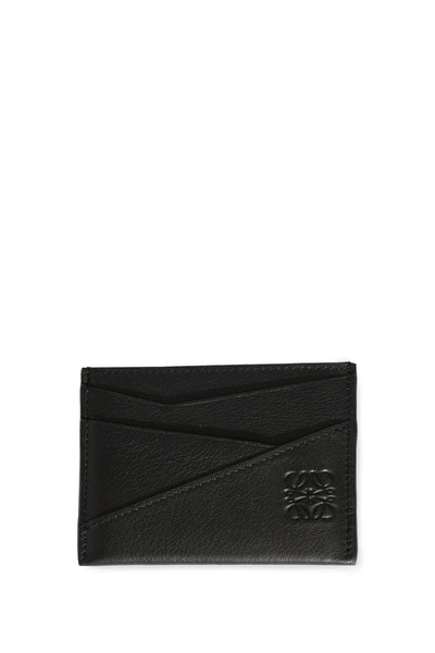 Black Puzzle Edge Plain Cardholder 
