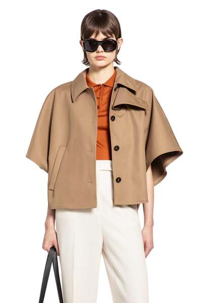  Water-repellent Gabardine Cape 