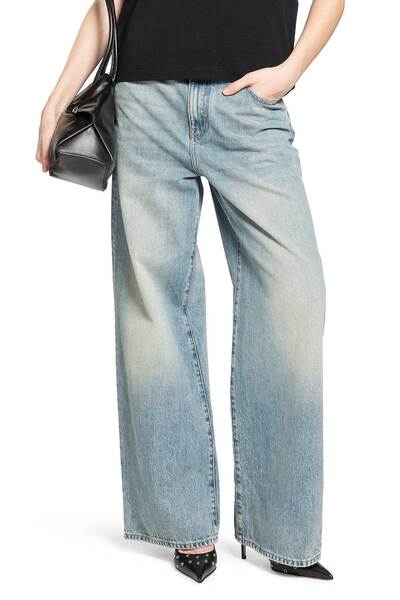  Wide Leg Jeans In Washed Blue 