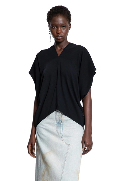  Draped V-neck Top 