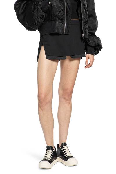  Temple Fog Cutoff Mini Skirt In Wool 