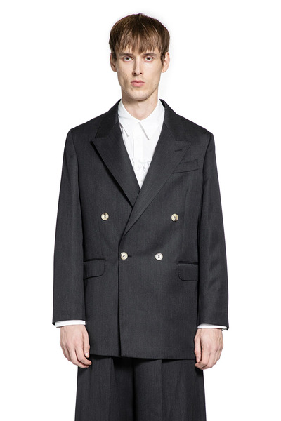  Double-breasted Blazer With Daisy Embroidery 