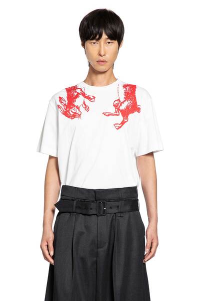  Hare Ilustration Print T-shirt 
