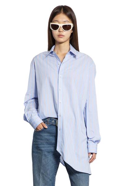  Asymmetric Shirt In Poplin 