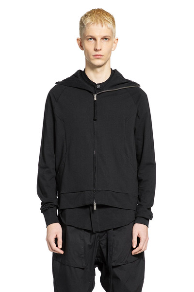  Structured Cotton Jersey Zip-up Hoodie 