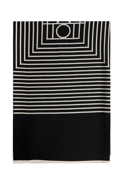  Centered Monogram Silk Scarf 
