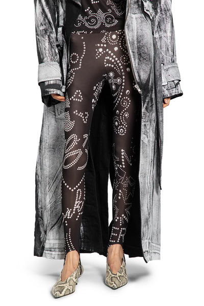  Rhinestuds Knit Leggings 