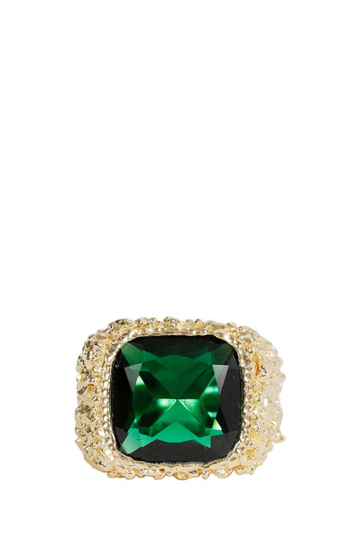  Large Square Emerald Ring 