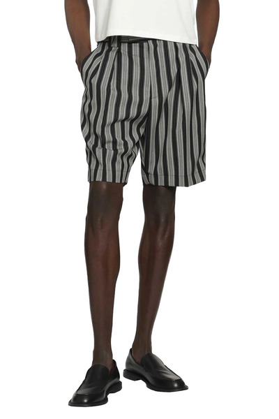  Pinstripe Wool Formal Shorts 