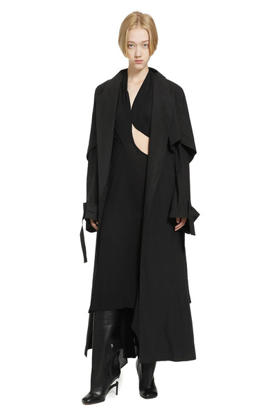  Cut-out V-neck Dress In Silk Chiffon 