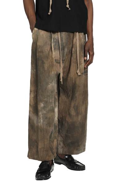  Digital Print Drawstring Trousers 