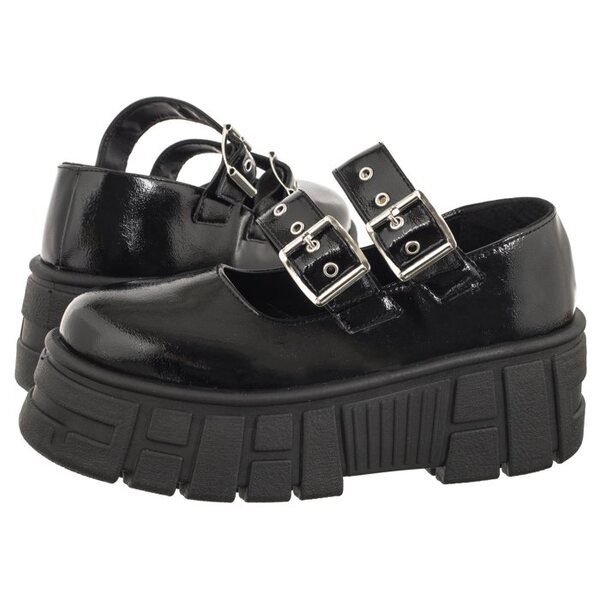  Altercore Półbuty Skarde Black Patent (al156-a) Altercore 