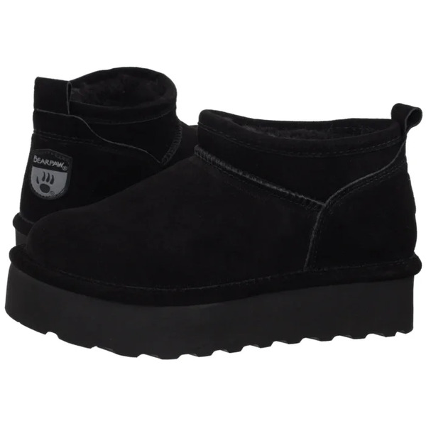  Bearpaw Botki Retro Super Shorty Black 3051w (be13-c) Bearpaw 