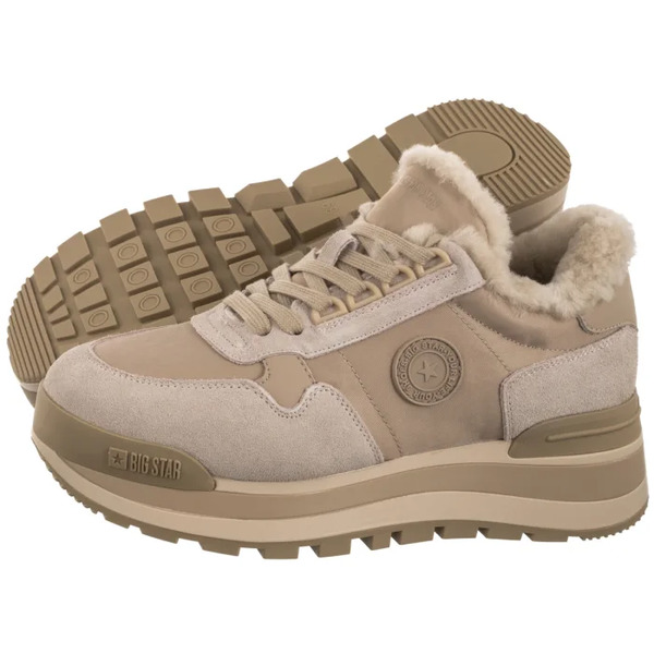  Big Star Sneakersy Beżowe Oo274a214 (bi606-a) Big Star 