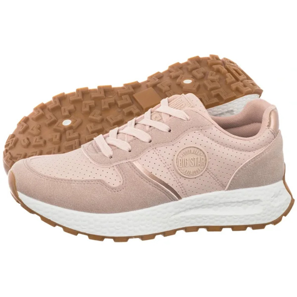  Big Star Sneakersy Beżowe/różowe Rr274489 (bi626-a) Big Star 