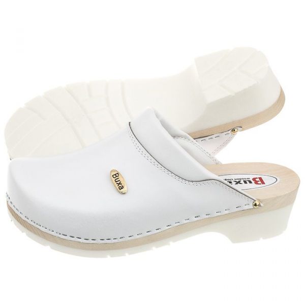  Buxa Drewniaki Supercomfort Białe Fpu10 (bx3-b) Buxa 
