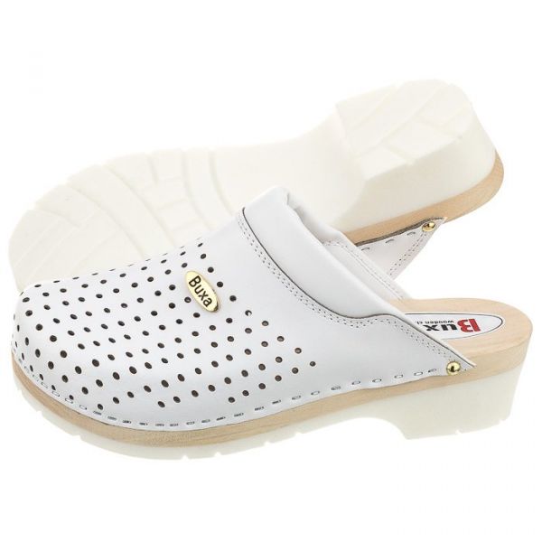  Buxa Drewniaki Supercomfort Białe Fpu11 (bx4-b) Buxa 