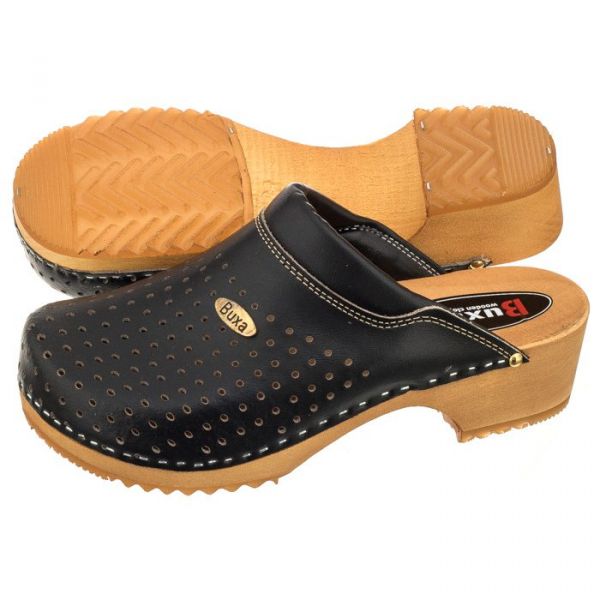  Buxa Drewniaki Supercomfort Czarne 2 F11 (bx2-i) Buxa 