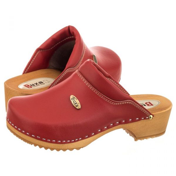  Buxa Drewniaki Supercomfort Czerwone F10 (bx1-c) Buxa 