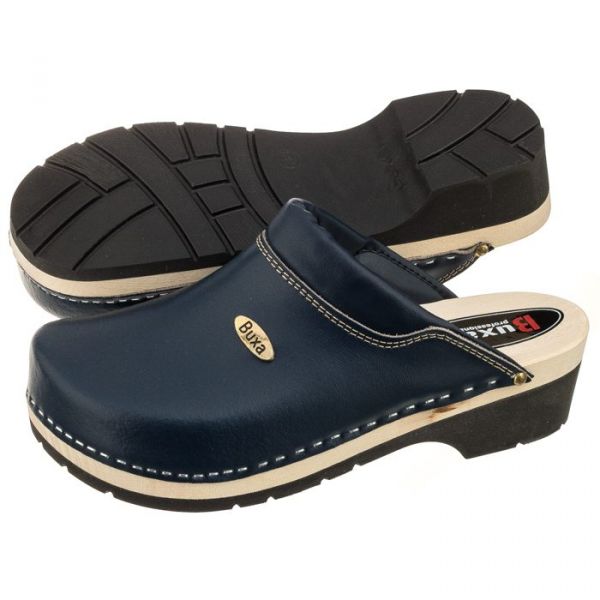  Buxa Drewniaki Supercomfort Granatowe Fpu10 (bx3-d) Buxa 