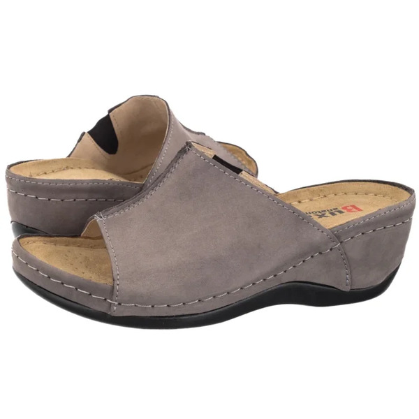  Buxa Klapki Szare Anatomic Nubuk Bz320 (bx20-a) Buxa 