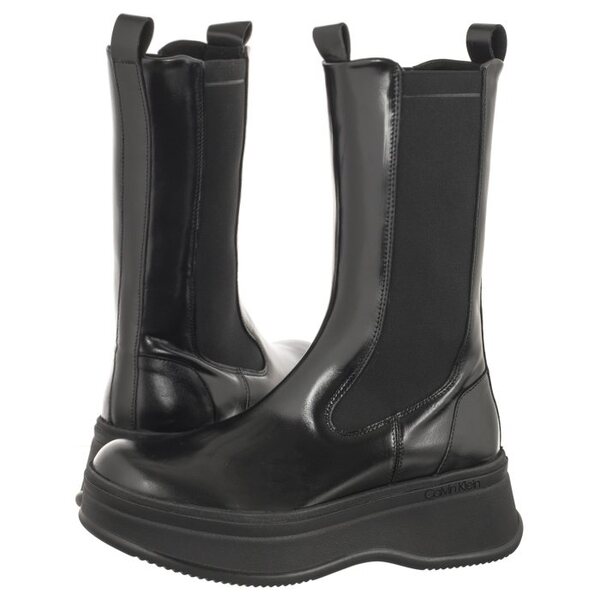  Calvin Klein Sztyblety Pitched Chelsea Boot Ck Black Hw0hw01686 Beh (ck400-a) Calvin Klein 
