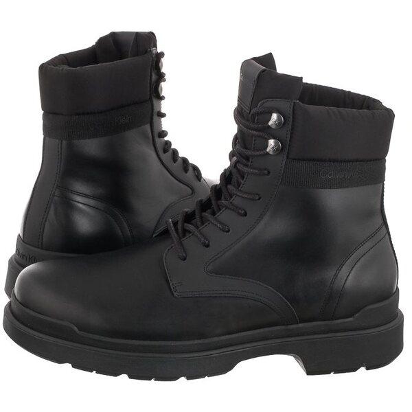 Calvin Klein Trapery Lace Up Boot Mix Hm0hm00862 Beh Black (ck191-a) Calvin Klein 