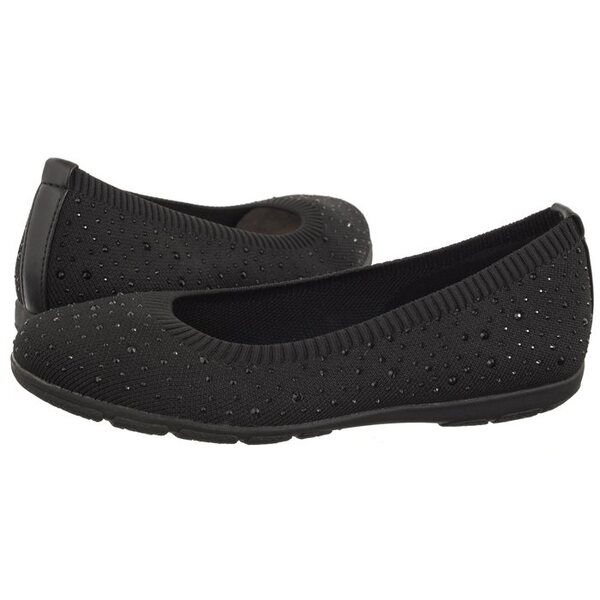  Caprice Baleriny Czarne 9-22107-42 035 Black Knit (cp397-a) Caprice 